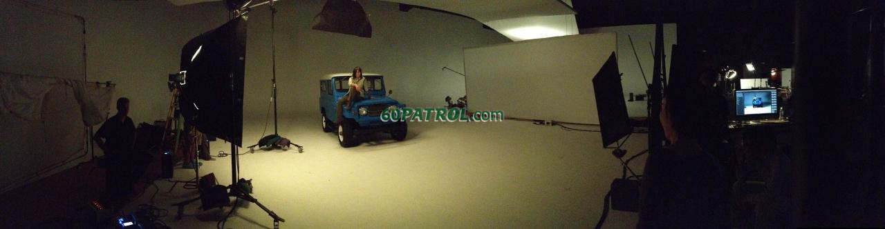 Off camera shot at shoot