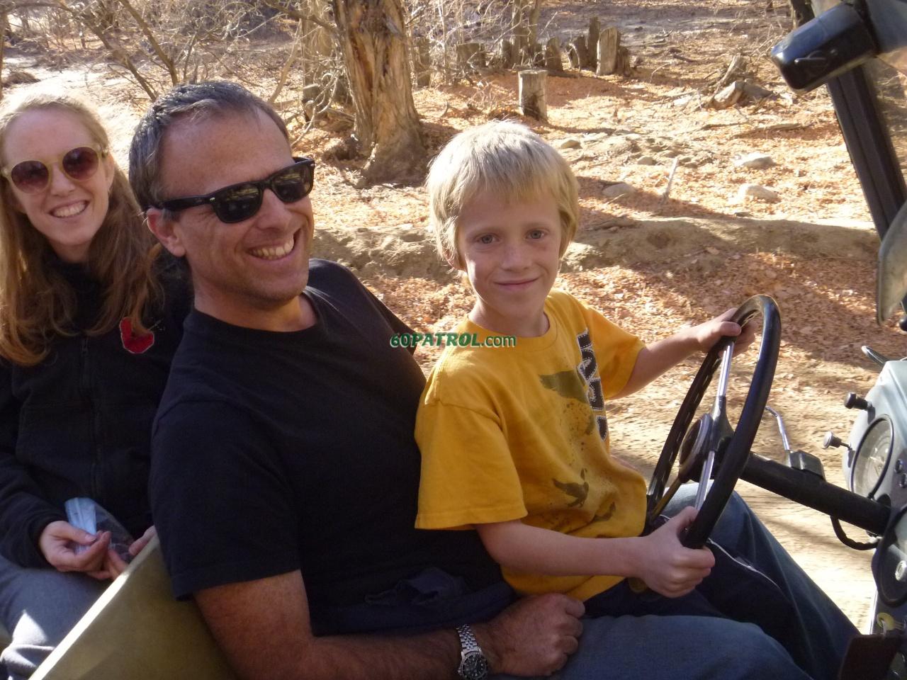 Jay driving Bosque's Patrol
