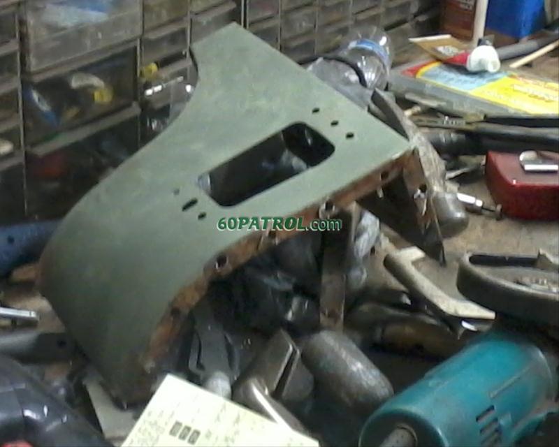 old front section removed