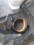 when softened and hot curl into assembly