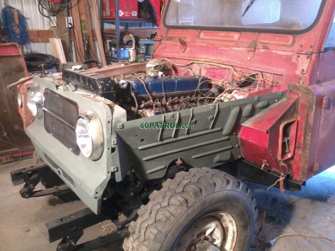 cleaned inner left front panel