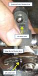 rocker arm oil holes