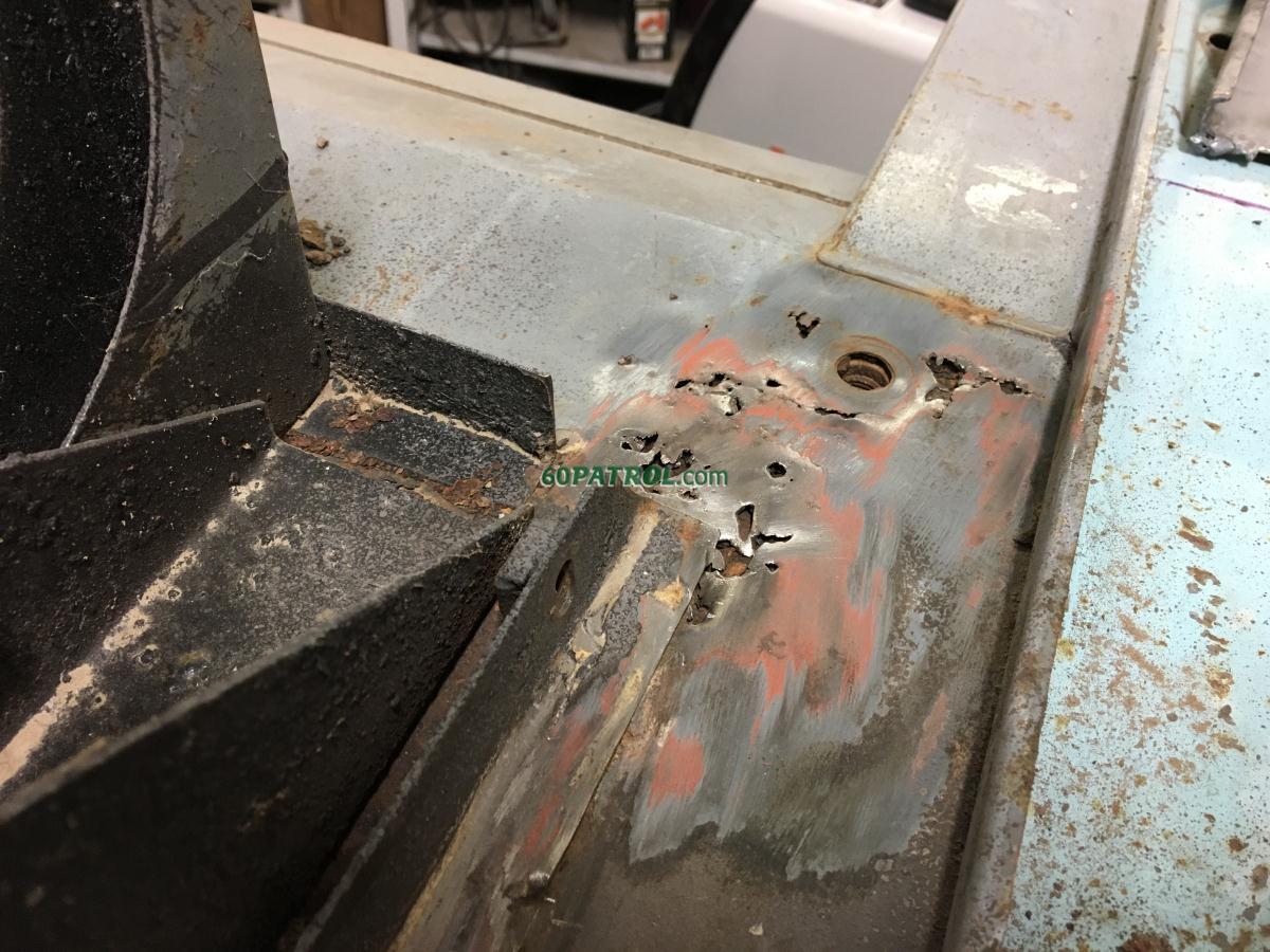 Left side tub pre rust repair