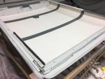 support ribs in place with new liner